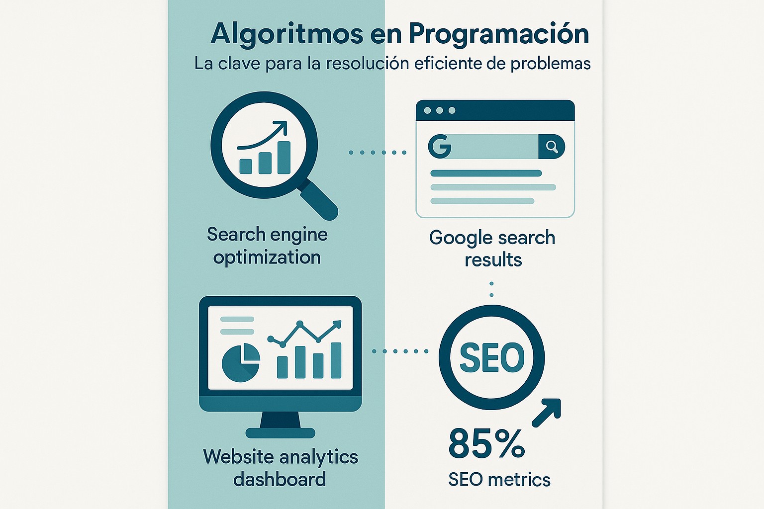 Infografía: conceptos clave de Algoritmos en Programación: La clave para la resolución eficiente de problemas