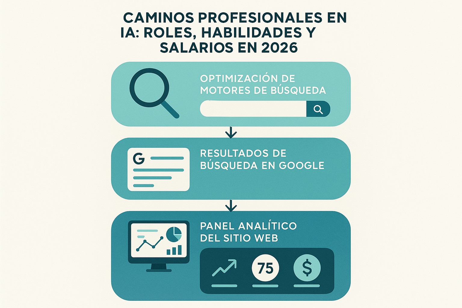 Infografia: Caminos Profesionales en IA: Roles, Habilidades y Salarios en 2026