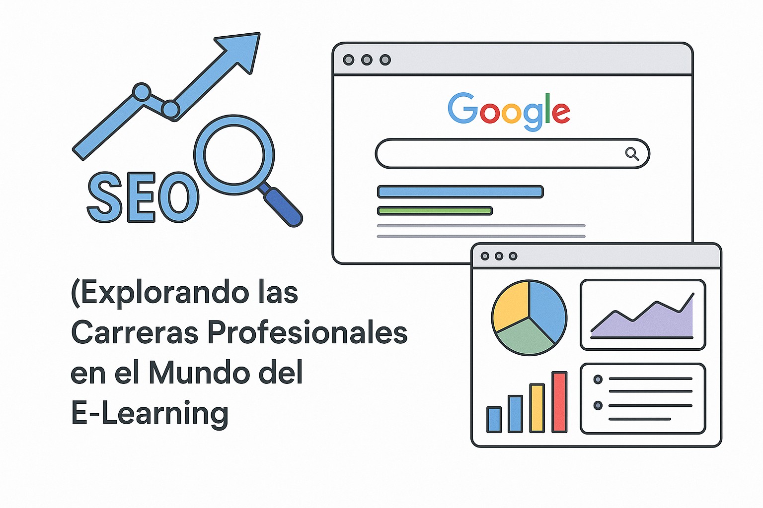 Diagrama sobre carreras profesionales mundo elearning