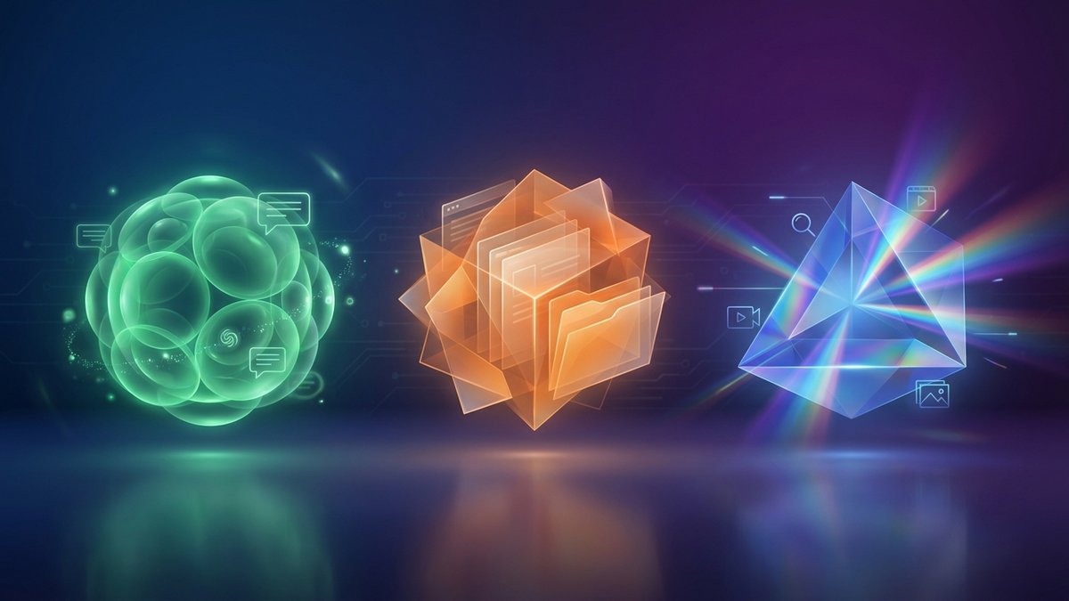 Comparativa visual de ChatGPT, Claude y Gemini - los tres principales asistentes de IA en 2026