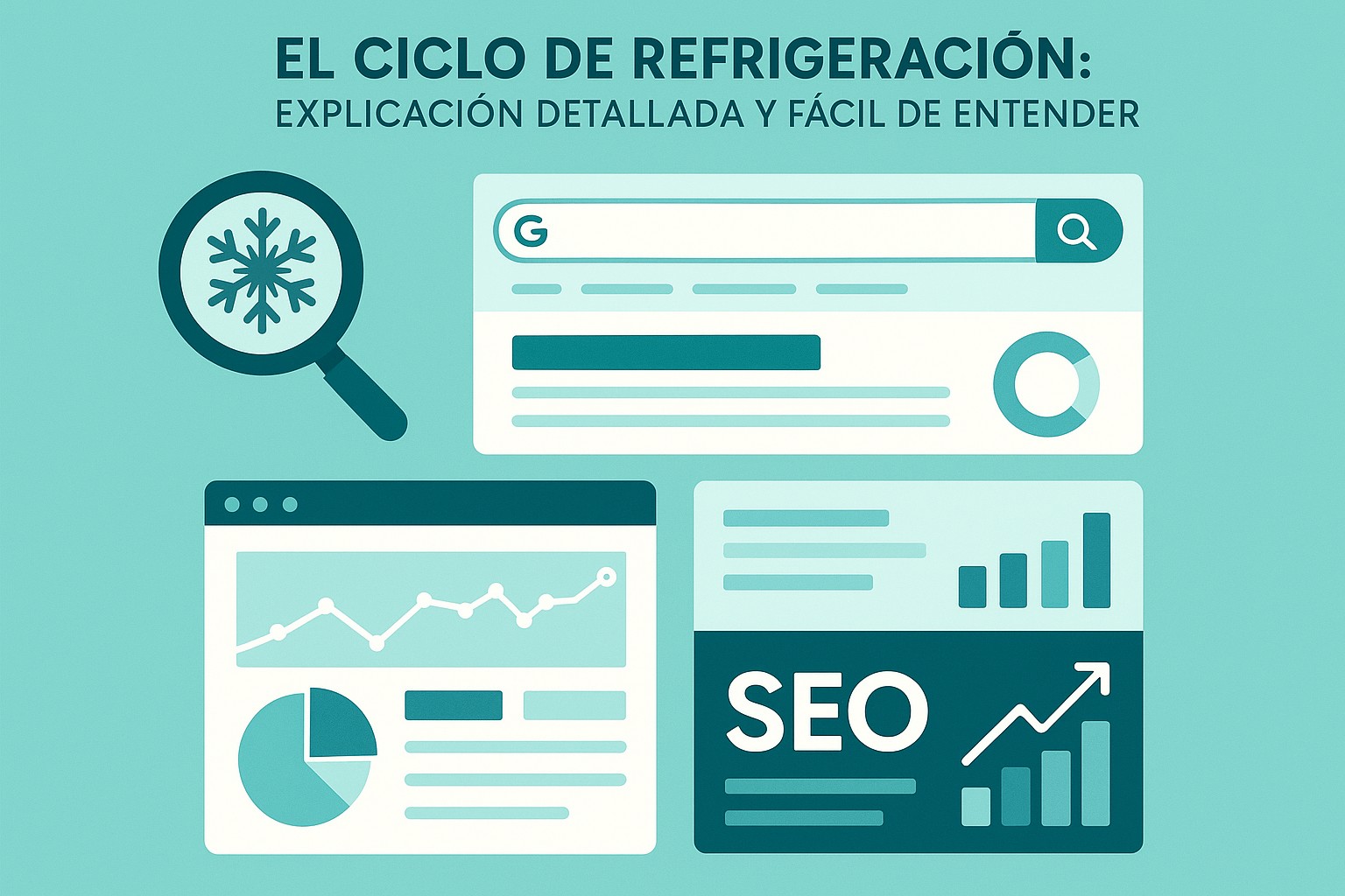 Infografía: guía visual con conceptos y datos clave sobre el ciclo de refrigeración: explicación detallada y fácil de entender