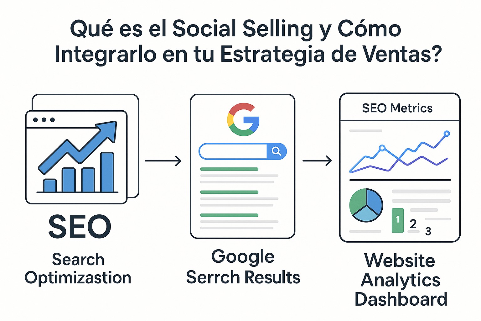 Diagrama sobre estrategias social selling