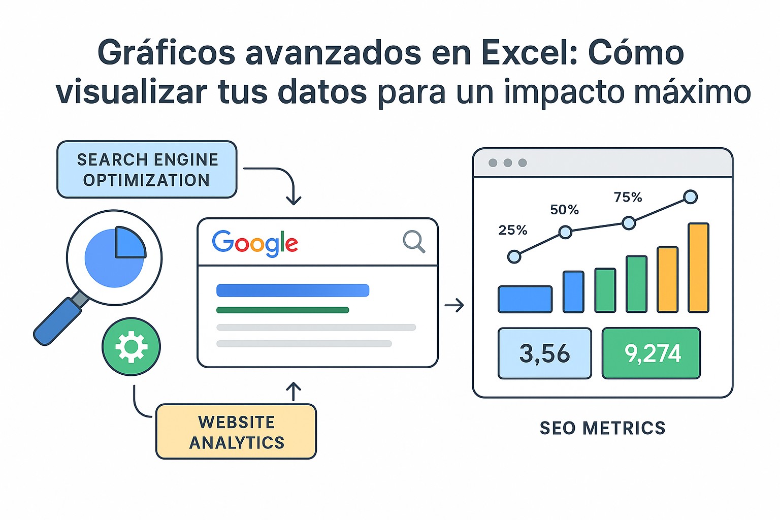 Gráfico de combinación en Excel mostrando ventas y margen de beneficio