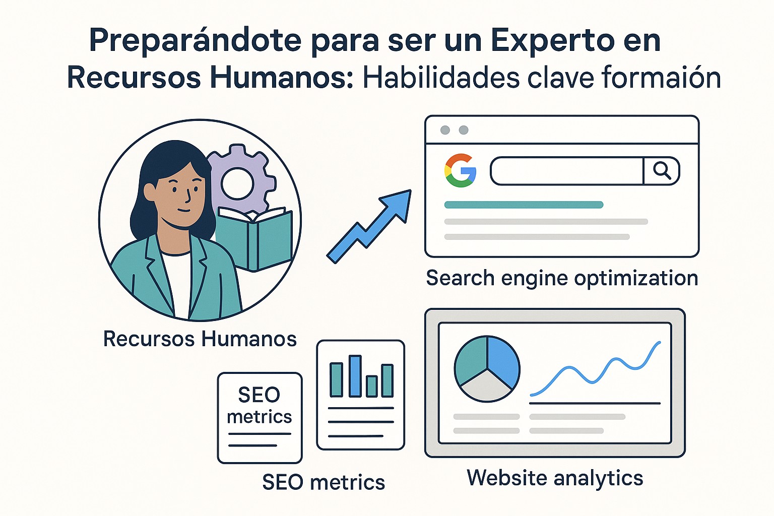 Profesional de RRHH estudiando y preparándose para una certificación avanzada