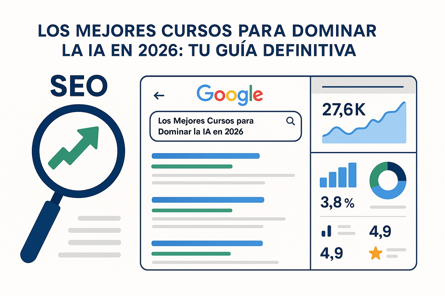 Diagrama sobre mejores cursos ia master 2026