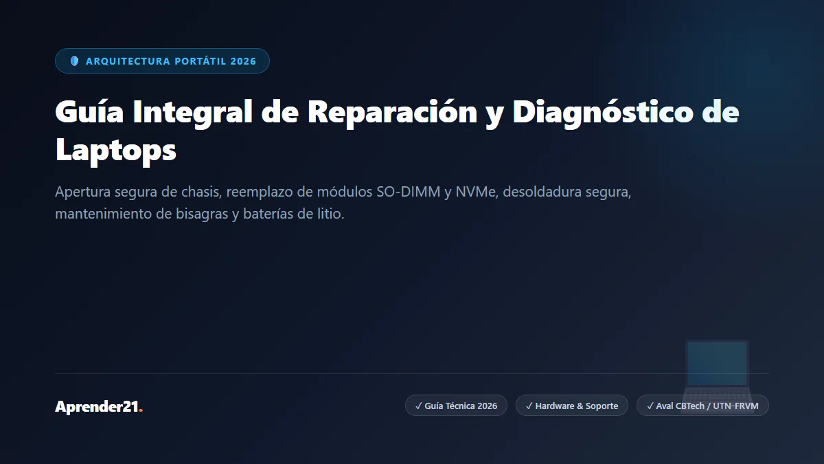 Reparacion de laptops y notebooks guia tecnica 2026