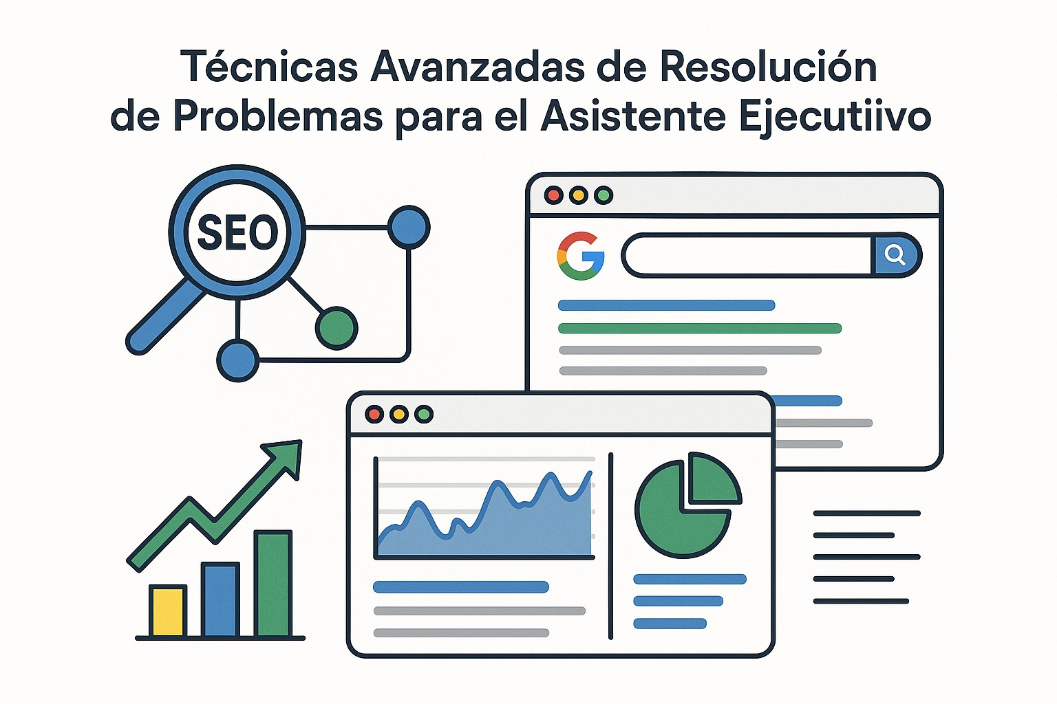 Asistente ejecutivo gestionando una crisis, comunicándose con calma por teléfono