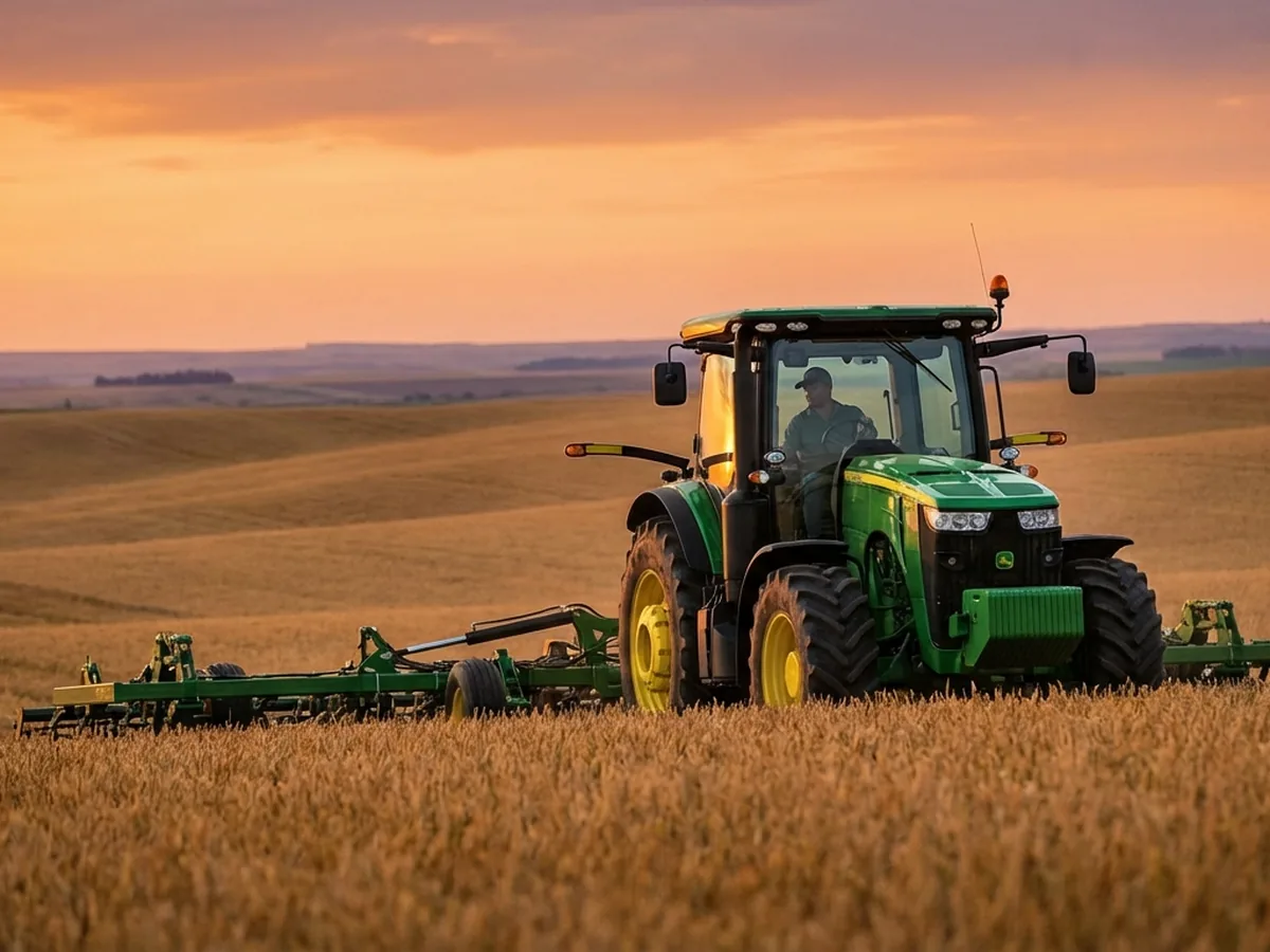 Tractorista operando maquinaria agr&iacute;cola en Paraguay